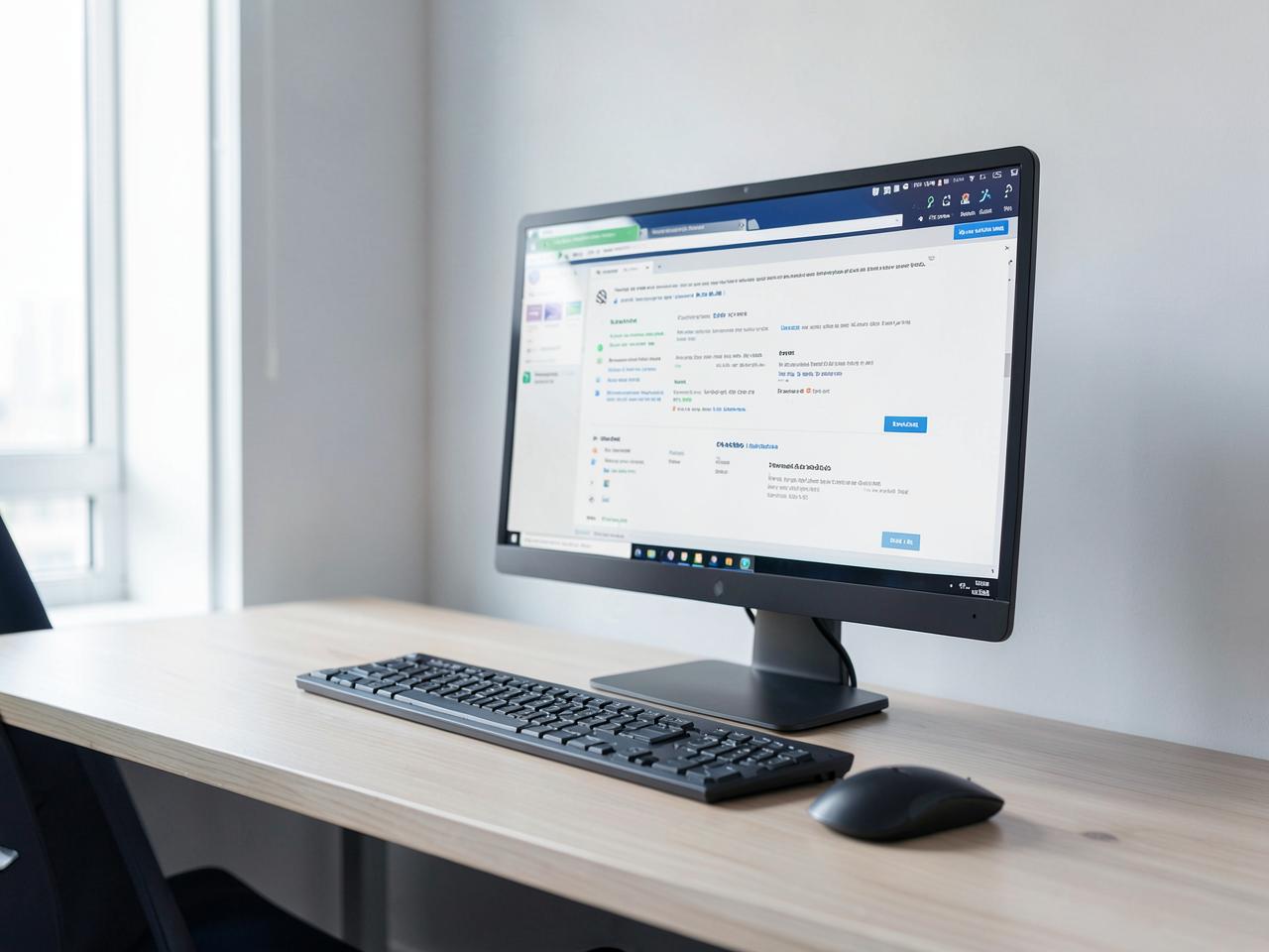 Modern office technology and computer equipment